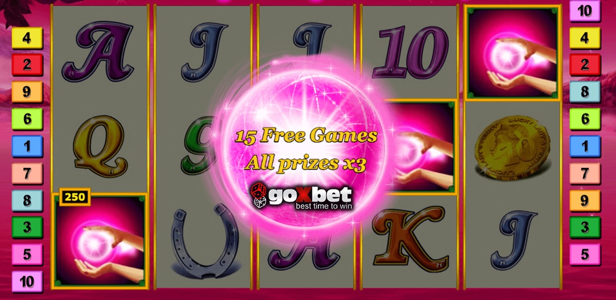 Bonus game with free spins in Shara slots.