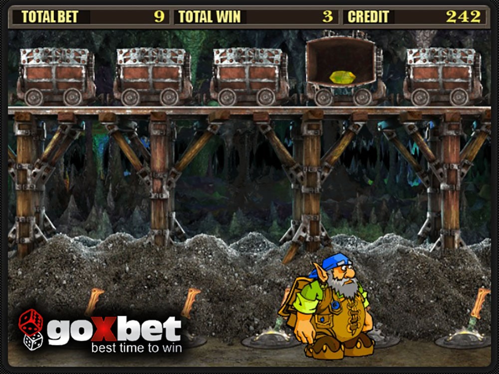 Бонус игра Вагонетки игрового аппарата Gnome.