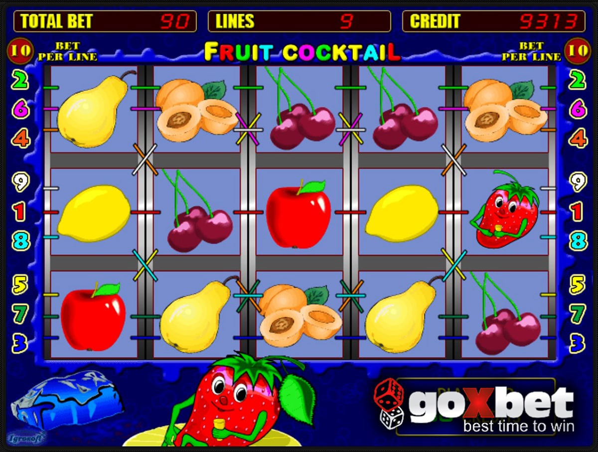 Игровой автомат Fruit Cocktail от Игрософт в казино онлайн Goxbet