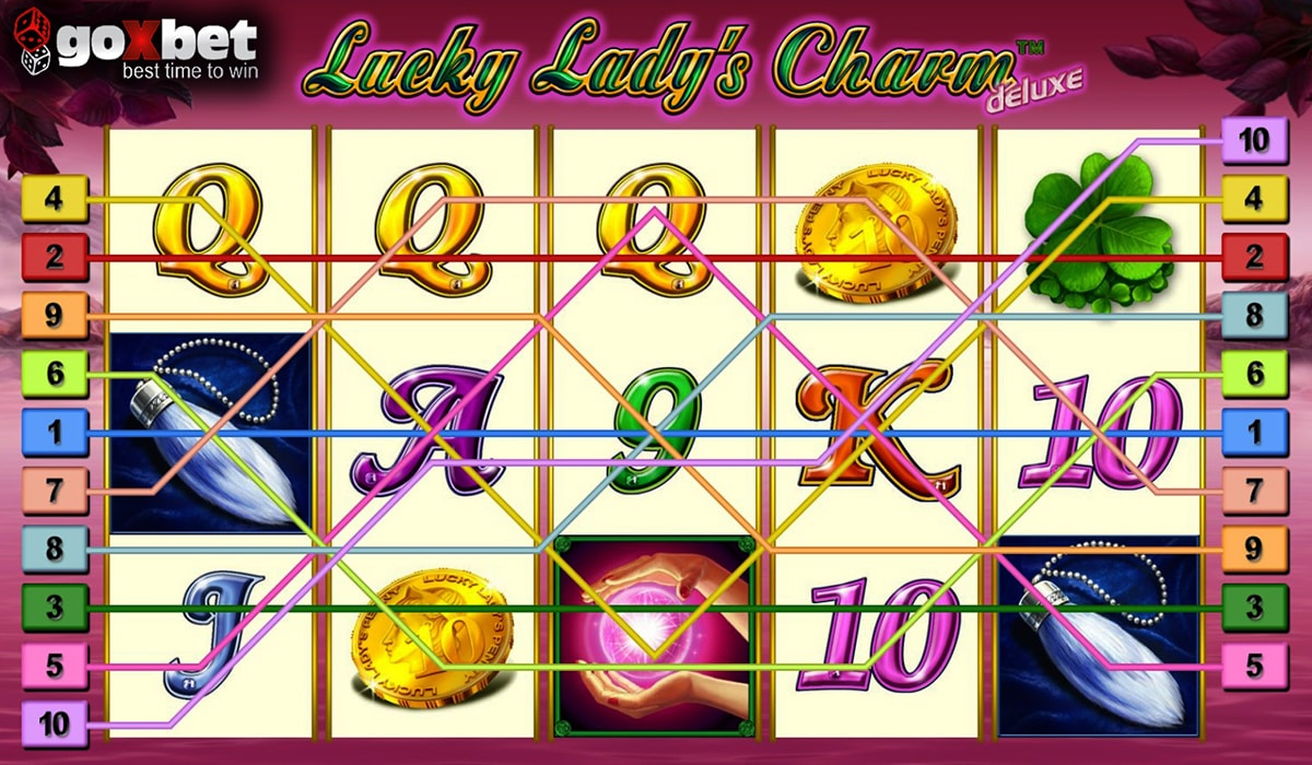 Lady Luck paylines.