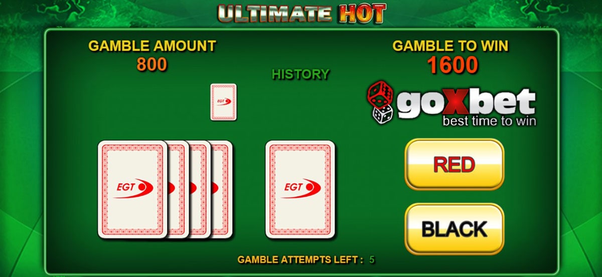 Risk game slot machine Ultimate Hot (Maximum Hot).